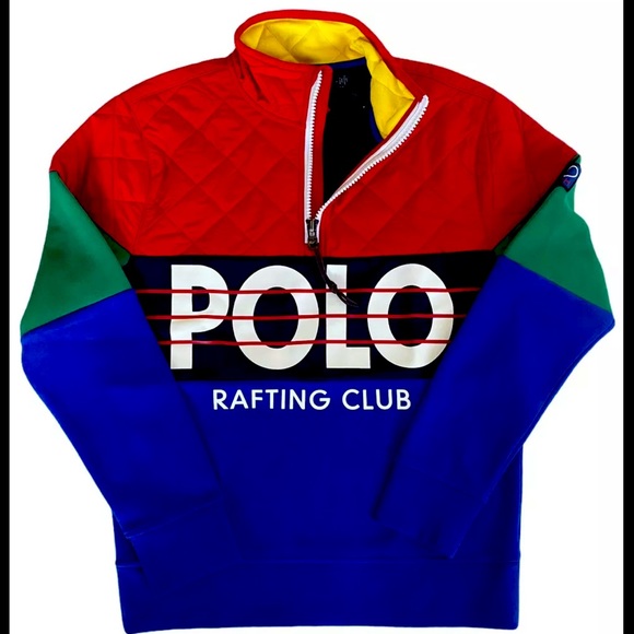 POLO BY RALPH LAUREN POLO RAFTING CLUB XL. HI TECH HYBRID SWEATSHIRT. - Picture 3 of 6